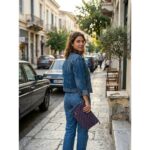 Μπλε πλεκτή τσάντα χεριού Marinevi από το Minty