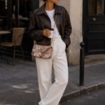 Χειροποίητη floral τσάντα FLORIE σε καθημερινό summer city lifestyle look
