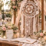 Λευκή ονειροπαγίδα με δαντέλα WHITE WHISPER σε ρομαντική διακόσμηση γάμου