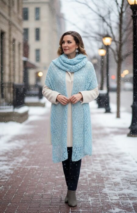 handmade-crochet-pashmina-aquarelle-pastel-blue-model-winter