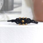 Macrame βραχιόλι Calya σε μαύρο