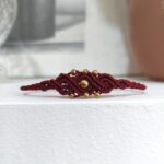 Macrame βραχιόλι Calya σε μπορντό