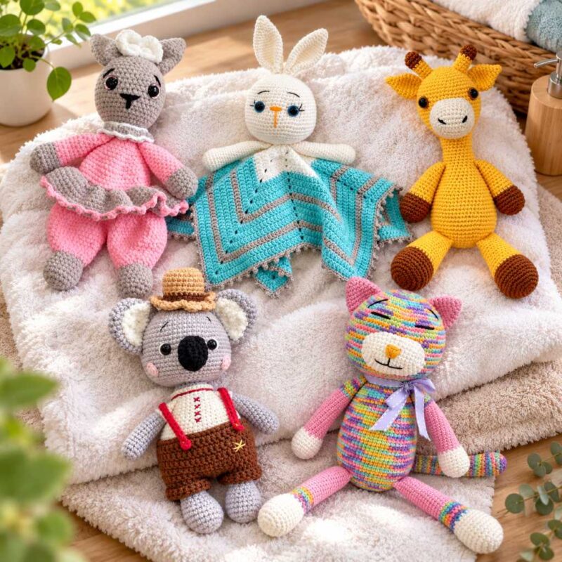 Σωστό στέγνωμα πλεκτών παιχνιδιών amigurumi πάνω σε πετσέτα