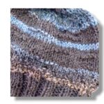 Λεπτομέρεια πλέξης ανδρικού beanie σκουφιού MARCO
